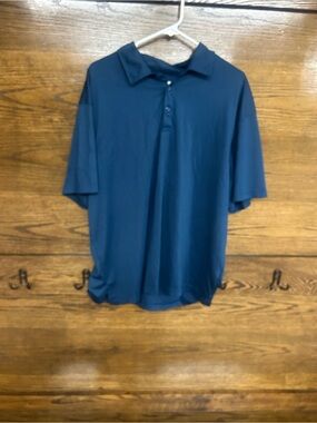 North Canyon Traders XL Men's Classic Short-Sleeve Polo Shirt - Navy Blue